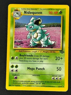 Nidoqueen 23/64 Rare Jungle Pokemon Unlimited Moderately Played - Image 1