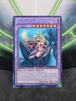 Yugioh Dark Magician Girl the Dragon Knight DRLG-EN004 Secret Rare 1st Ed NM - Image 1
