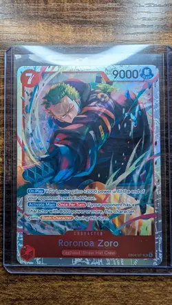 One Piece Roronoa Zoro EB04-007 SR ENGLISH OP15 - Image 1