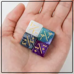 48 MTG Dice Counters Token Dice - Glitter Sparkle Loyalty D6 Cube for Card - Image 3