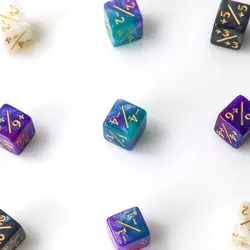 48 MTG Dice Counters Token Dice - Glitter Sparkle Loyalty D6 Cube for Card - Image 4