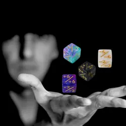 48 MTG Dice Counters Token Dice - Glitter Sparkle Loyalty D6 Cube for Card - Image 5