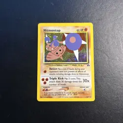 Hitmontop 3/75 Neo Discovery Unlimited Pokemon Card Holo Rare Lightly Played LP - Image 1