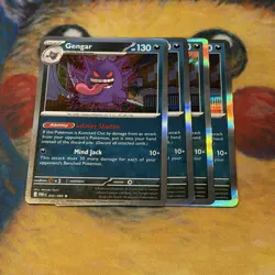 Mega Evolutions Perfect Order Gengar 050/088 Holo Playset X4 Cards - Image 1