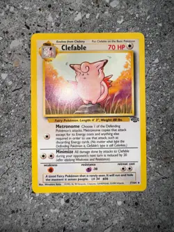 Pokemon TCG Cards Clefable 17/64 Jungle Rare - Image 3