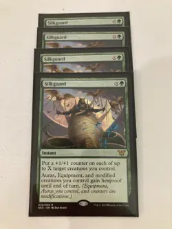 4x Silkguard Extended Kamigawa Neon MTG Magic Pack Fresh Mint/Near Mint - Image 1