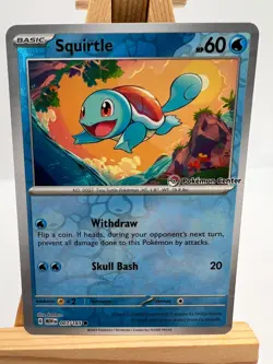 Pokemon TCG - S&V 151 - 007/165 Squirtle - Pokemon Center Stamped Promo - NM/M - Image 1