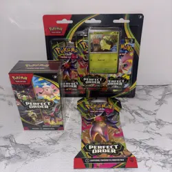 Pokemon PERFECT ORDER Booster Bundle + Sleeved Booster Pack + 3 pack blister NEW - Image 1