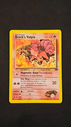 Pokemon - Gym Challenge - Brock's Vulpix non Holo 37/132 - Image 1