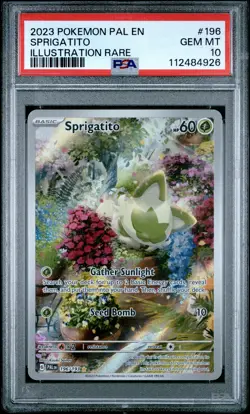 2023 POKEMON PAL EN-PALDEA EVOLVED #196 SPRIGATITO PSA 10 - Image 1