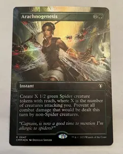 MTG: Arachnogenesis (Borderless) Commander Masters Foil - Image 1
