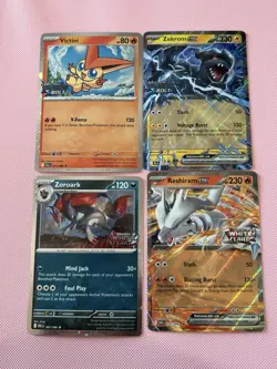 Pokemon TCG Black Bolt And White Flare Promo Cards Near Mint Condition - Image 1