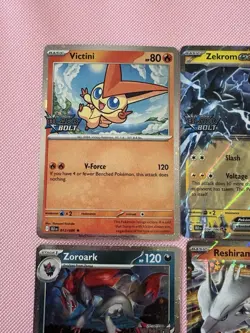 Pokemon TCG Black Bolt And White Flare Promo Cards Near Mint Condition - Image 2