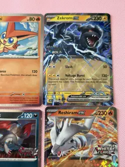 Pokemon TCG Black Bolt And White Flare Promo Cards Near Mint Condition - Image 3