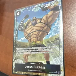 One Piece Jesus Burgess OP09-086 Rare Counter +1000 Character Card Bandai EN - Image 1