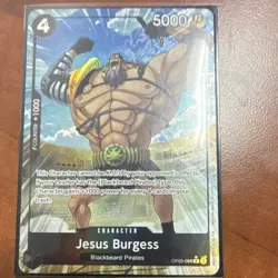 One Piece Jesus Burgess OP09-086 Rare Counter +1000 Character Card Bandai EN - Image 5