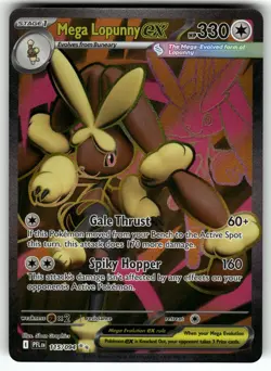 Mega Lopunny ex 115/094 ME02: Phantasmal Flames NM Pokemon Card TCG - Image 1