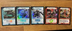 Duel Masters Creature Card Lot 2004 Wizards 5 Cards - Image 1
