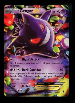 #3 Gengar EX 34/119 XY Phantom Forces 2014 Holo Rare Pokemon Card TCG - Image 1