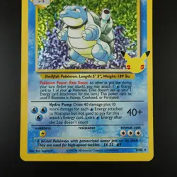 Blastoise 2/102 Pokemon Celebrations Classic Collection Holo Card - Image 3