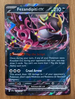 Fezandipiti EX 038/064 Double Rare Holo Card Shrouded Fable +1 Bonus Card - Image 1