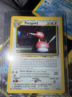 Porygon2 12/64 Holo Neo Revelation Pokemon Card WOTC 2001 NM Clean Vintage - Image 2