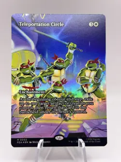 Teleportation Circle 0002 Borderless Foil Ninja Turtles TMT MTG NM - Image 1