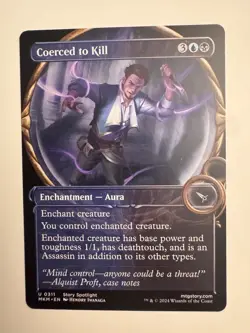 x1 Coerced to Kill MKM MTG 311 SHOWCASE UNCOMMON - Image 1