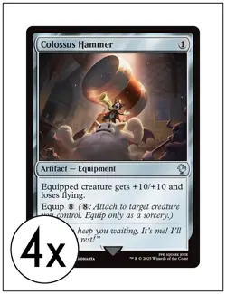 4x Colossus Hammer, Final Fantasy Commander, Magic MTG NM - Image 1
