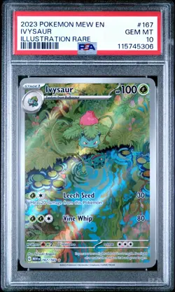 2023 POKEMON MEW EN-151 #167 IVYSAUR PSA 10 - Image 1