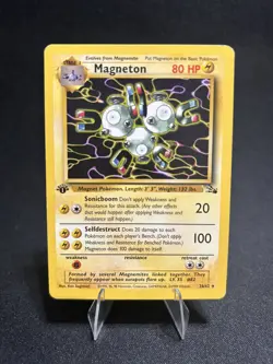 Pokemon Vintage 1st Edition Non-Holo Rare Magneton 26/62 Fossil Wotc 1999 - Image 1