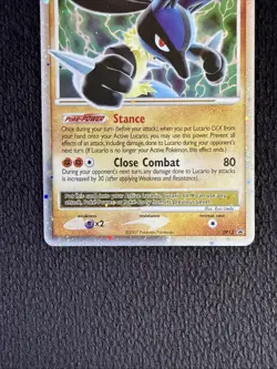 Lucario LV.X 2007 Pokemon Diamond & Pearl Black Star Promo #DP12 - Image 3