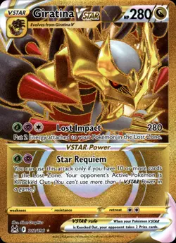 Giratina VSTAR 212/196 Secret Rare - Pokemon SWSH11: Lost Origin 2022 NM - Image 1