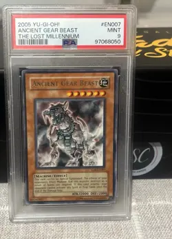 2005 YU-GI-OH! TLM-THE LOST MILLENNIUM EN007 ANCIENT GEAR BEAST | PSA 9 MINT 🔥 - Image 1