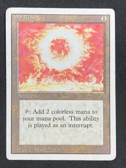 Wizards Sol Ring Artifact Revised Edition Uncommon Regular Mark Tedin MTG - HP - Image 1