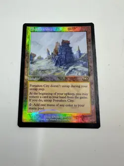 Forsaken City FOIL Planeshift PLD Land Rare MAGIC MTG CARD - Image 5