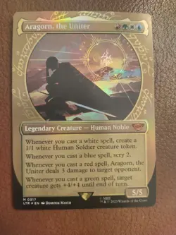 Aragorn, the Uniter *FOIL Showcase* [LTC] The Lord of the Rings - Image 1