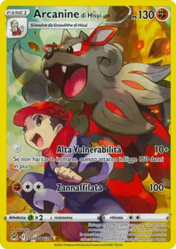 Pokemon Spada e Scudo Origine Perduta TG08 / TG30 Arcanine di Hisui Rara Segr... - Image 1