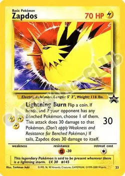 Pokemon Promo Wotc 023 Zapdos promo (EN) -NEAR MINT- - Image 1