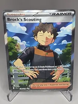 Pokemon Brock's Scouting 179/159 SV09: Journey Together Ultra Rare Full Art Holo - Image 1