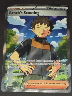 Pokemon Brock's Scouting 179/159 SV09: Journey Together Ultra Rare Full Art Holo - Image 3
