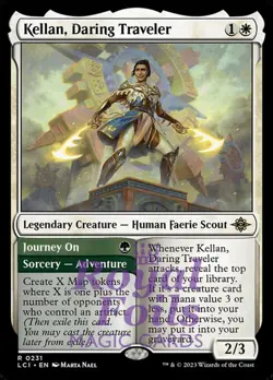 Kellan, Daring Traveler 2x FOIL Lost Caverns of Ixalan MTG LCI Rare MINT wht grn - Image 1