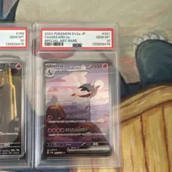 PSA10 Charizard SAR 201/165 Charmander Charmeleon AR Sequential Pokemon Card 151 - Image 4