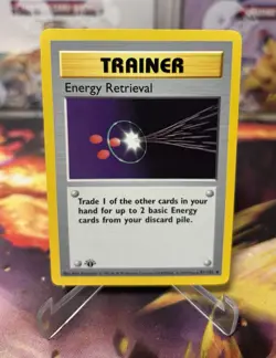 Energy Retrieval 1st Edition Shadowless 81/102 Uncommon Base Set Trainer Pokemon - Image 1