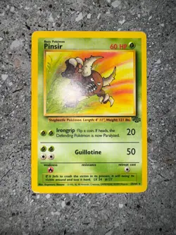 Pokemon TCG Cards Pinsir 25/64 Jungle Rare LP-MP - Image 3