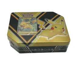 Pokemon TCG V Powers Tin Pikachu V Factory Sealed NEW Promo 5 Booster Pack +Foil - Image 1