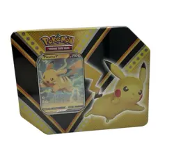 Pokemon TCG V Powers Tin Pikachu V Factory Sealed NEW Promo 5 Booster Pack +Foil - Image 5