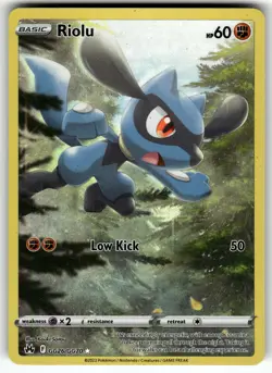 Riolu GG26/GG70 Crown Zenith: Galarian Gallery NM Pokemon Card TCG - Image 1