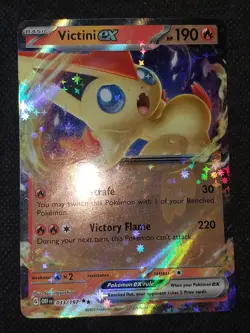 Victini ex 033/197 - Pokemon TCG Obsidian Flames Ultra Rare Card NM - Image 1