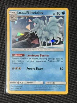 Pokemon: Alolan Ninetales - 28/147 (Cracked Ice Holo) - Deck Exclusives (PR) - Image 1